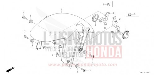 FRONT FENDER CB650RAP de 2023